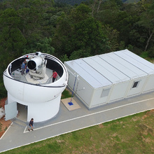 Optoelectronic system of detection and measurement of space debris motion