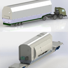 Special Transportation Vehicle with a Container