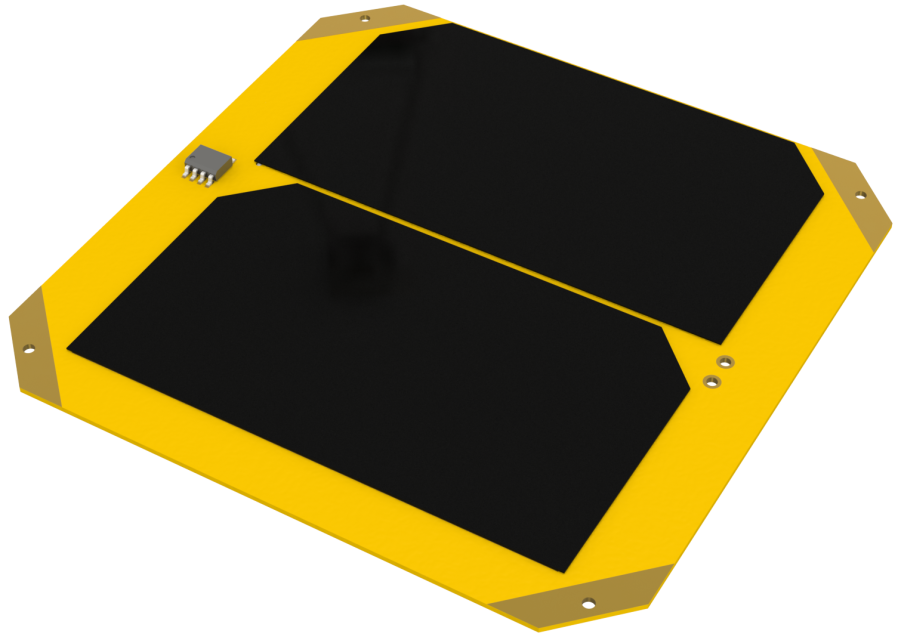 CubeSat Kit Fixed Solar Panel: End Panel