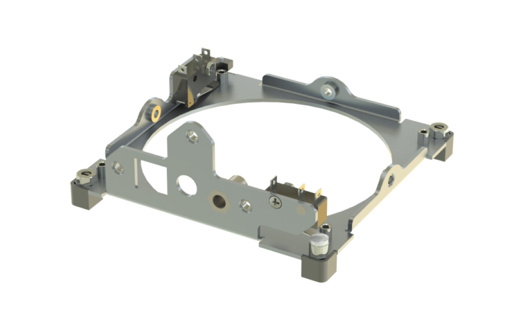 CubeSat Kit Large Aperture Base Plate Assembly, Dual Switch