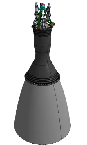 MES3K Second-Stage Rocket Engine