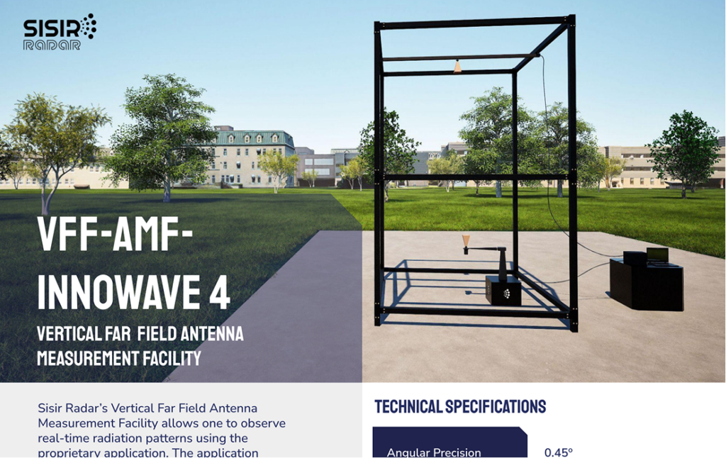 VFF-AMF InnoWave 4 (Vertical Far Field Antenna Measurement Facility)